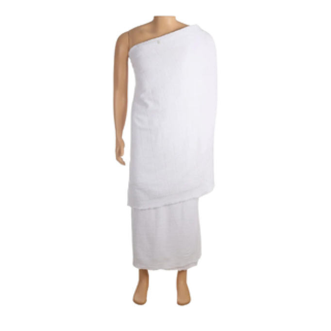 إحرام رجالي قطن مع بوليستر بدون كباسين