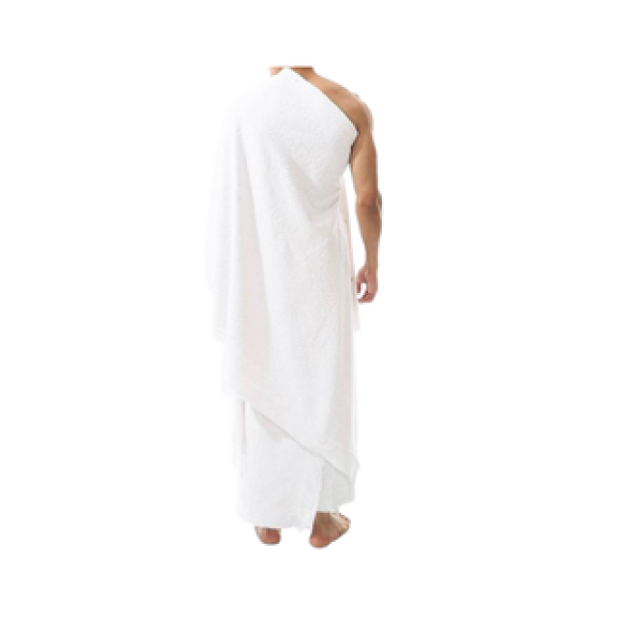 إحرام رجالي قطن فاخر بدون كباسين