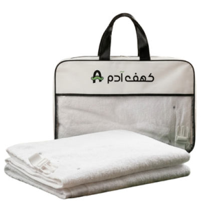 إحرام رجالي قطن بامبو طبيعي مجهز بالكباسين