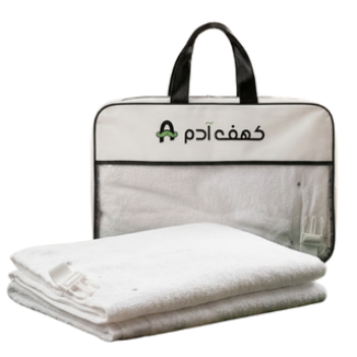 إحرام رجالي قطن بامبو طبيعي مجهز بالكباسين